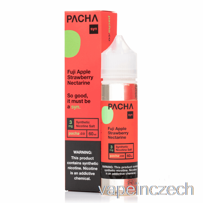 Fuji Jablko Jahoda Nektarinka - Pachamama - 60ml 3mg Vape Bez Nikotinu